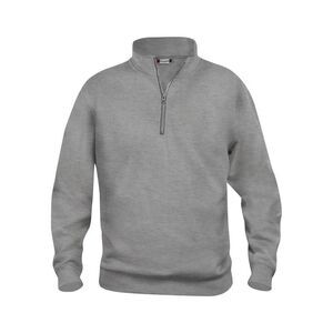 Clique Unisex Adult Basic Half Zip Sweatshirt / Grey Melange